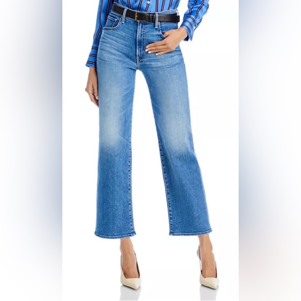 MOTHER The Rambler Zip Flood Jeans in Out Of The Blue Size 31